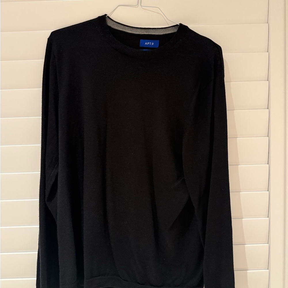 Apt. 9 Men's Black Long Sleeve Tee